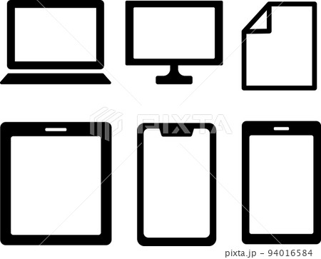 PCスマホのアイコン・モックアップセット PCスマホのアイコン・モックアップセット 94016584