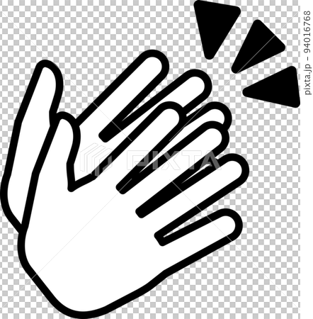 Simple and cute illustration of applause 94016768