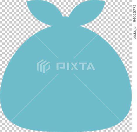 垃圾袋的簡單單色插圖 垃圾袋的簡單單色插圖 94016772