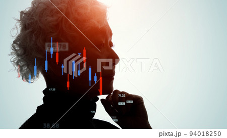 金融イメージ　投資家　資産運用　年金 94018250