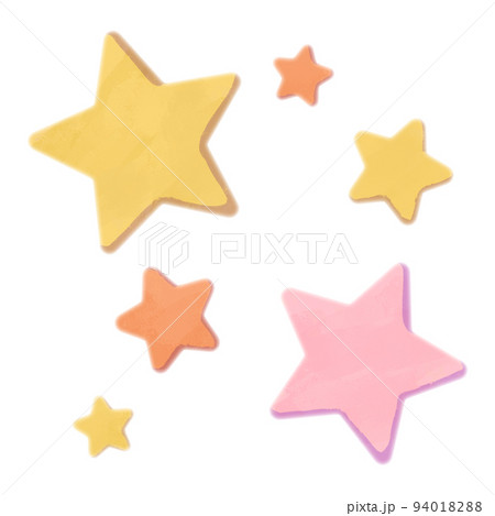 かわいい星セットのイラスト素材 [94018288] - PIXTA