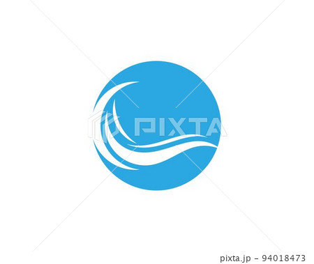 Water wave logo Template 94018473