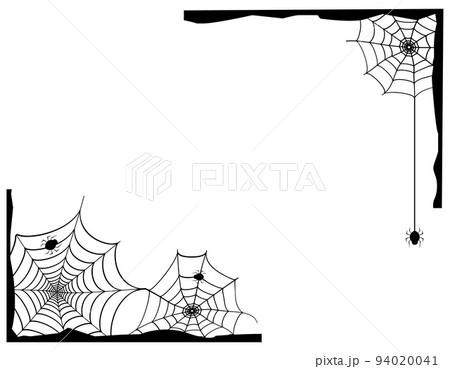 クモ 蜘蛛の巣 ベクターイラストのイラスト素材