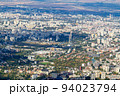 Aerial view of the city of Sofia, Bulgaria. The capital of Bulgaria is located in the west of the country at the foot of the Vitosha mountain range. History of city has more than two thousand years. 94023794