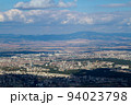 Aerial view of the city of Sofia, Bulgaria. The capital of Bulgaria is located in the west of the country at the foot of the Vitosha mountain range. History of city has more than two thousand years. 94023798