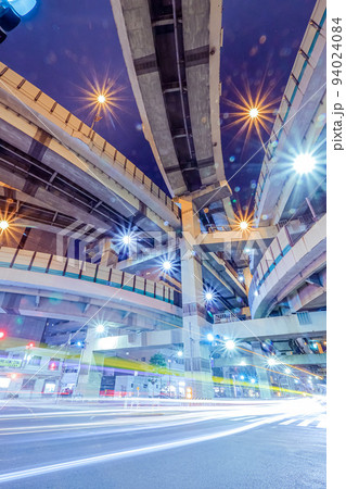 箱崎ジャンクションの夜景 94024084