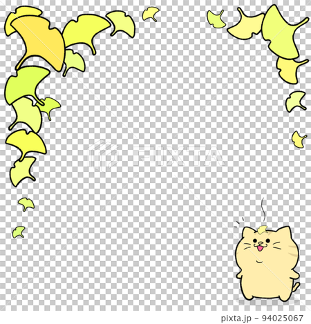 ゆるかわ茶トラとイチョウ(1：1) 94025067
