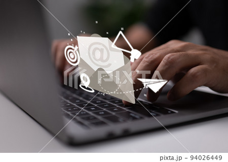 Idea for email marketing. advertisement media, consumer targeting, messaging, invitations, message notifications. Idea for email marketing. advertisement media, consumer targeting, messaging, invitations, message notifications. 94026449