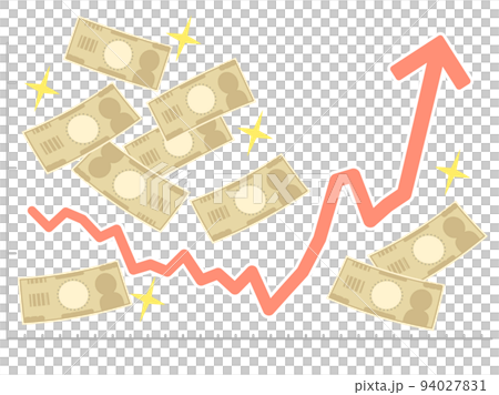 Rising line graph and bill -2 94027831