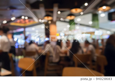People in restaurant cafe interior with bokeh light blurred customer abstract background People in restaurant cafe interior with bokeh light blurred customer abstract background 94028683