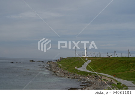 夏の尻屋崎灯台　 94031101