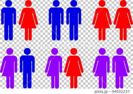 多様性 LGBTQ 恋愛 結婚 ピクトグラムのイラスト素材 多様性 LGBTQ 恋愛 結婚 ピクトグラムのイラスト素材 94032237