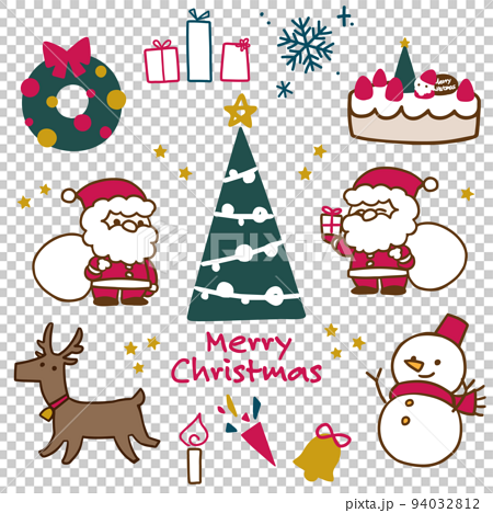 Christmas Image Christmas Material Clip Art Stock Illustration