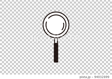 Simple magnifying glass illustration icon 94032899