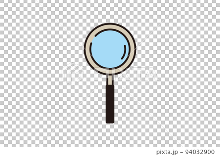 Simple magnifying glass illustration icon 94032900