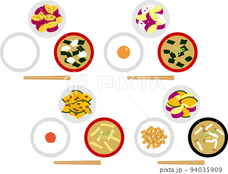 ご飯と味噌汁と芋P上 94035909