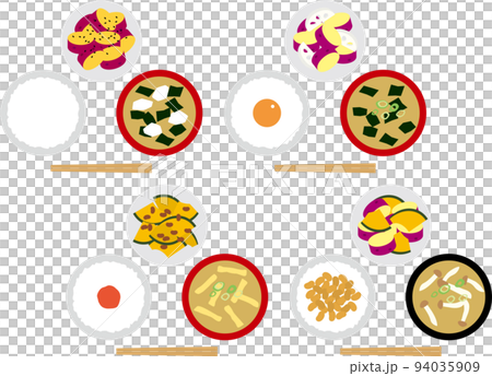 ご飯と味噌汁と芋P上 94035909