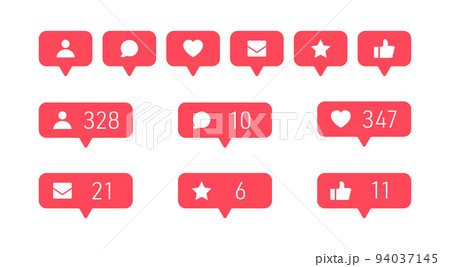 ソーシャルメディアのアイコン 94037145