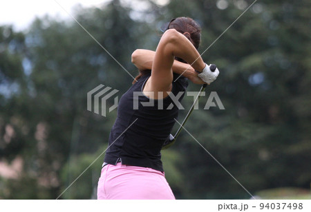 lady golf swing lady golf swing 94037498