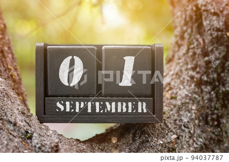 The first of September is a date on the calendar. First day of autumn. The first of September is a date on the calendar. First day of autumn. 94037787