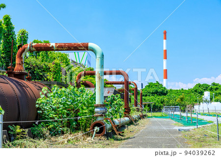 夏の三池炭鉱三川坑跡　福岡県大牟田市 94039262