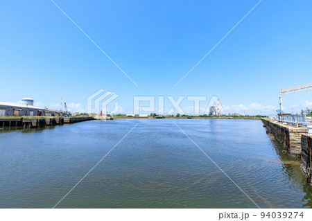 夏の三池港 福岡県大牟田市 夏の三池港 福岡県大牟田市 94039274