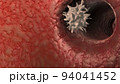 Antibodies destroy an infected cell by a virus, immun defense kill the infected cell 94041452