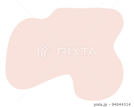 Pastel red green blob organic doodle hand drawing shape and form illustration background element 94044314