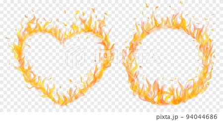 Symbols made of fire 94044686