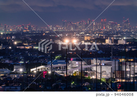 《東京都》新宿副都心と東京の夜景・遠景 94046008