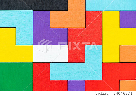 Colorful geometric shape background with copy space Colorful geometric shape background with copy space 94046571