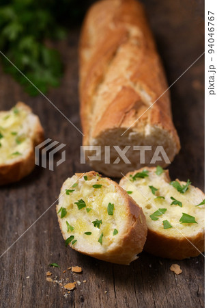 Bruschetta Topped With Olive Oil And Garlic 94046767