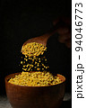 Raw Amorphous Pollen On A Wooden Spoon 94046773