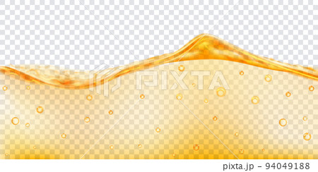 Transparent water wave with bubbles 94049188