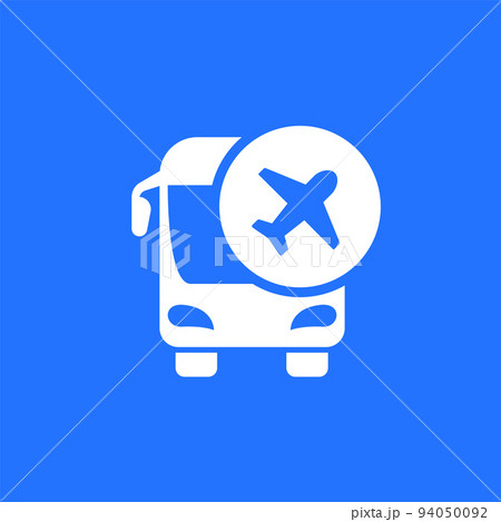 bus transfer to airport icon bus transfer to airport icon 94050092