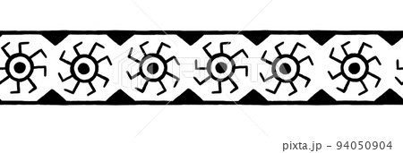 Ethnic repeating ornament. Seamless pattern. Isolated on a white background. Ethnic repeating ornament. Seamless pattern. Isolated on a white background. 94050904