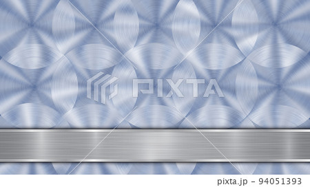 Metal background with polished plate Metal background with polished plate 94051393