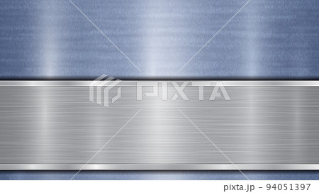 Metal background with polished plate Metal background with polished plate 94051397