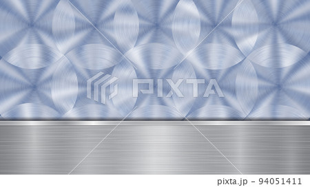 Metal background with polished plate 94051411