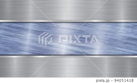 Metal background with polished plate 94051418