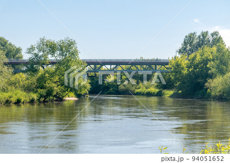Bridge over wieprz river in Poland. Bridge over wieprz river in Poland. 94051652