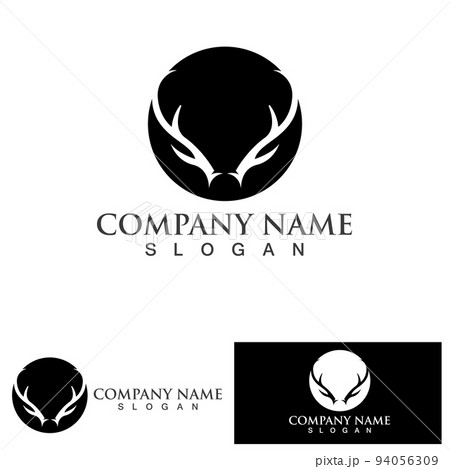 Deer Antlers Logo Template Illustration Design. 94056309