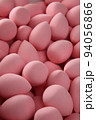 beauty background a bunch of pink gentle makeup sponges vertical orientation 94056866
