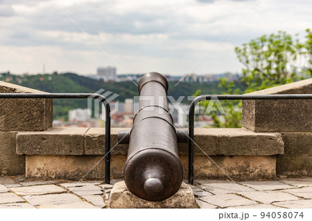 Old cannon on the fortress of Brno Old cannon on the fortress of Brno 94058074
