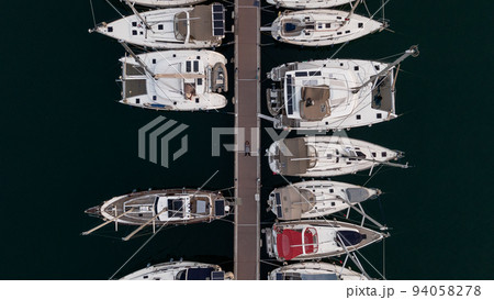aerial view of marina fethie, turkey 94058278