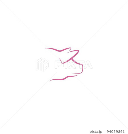 Pig icon logo design illustration 94059861
