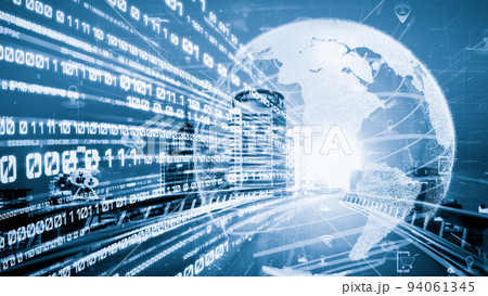 Smart transportation in tacit futuristic city with online traffic control system Smart transportation in tacit futuristic city with online traffic control system 94061345