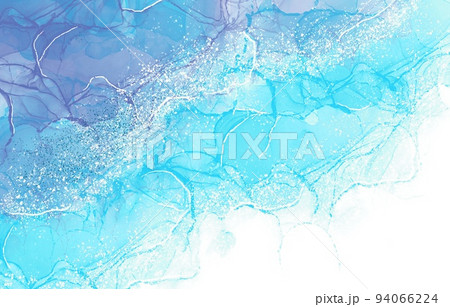 海の背景イラストアルコールインクアートのイラスト素材 94066224
