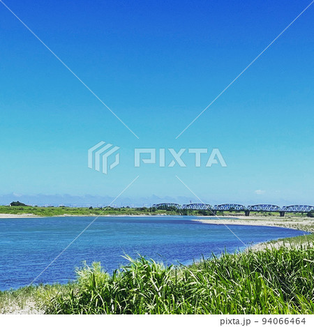 天竜川と鉄橋 天竜川と鉄橋 94066464