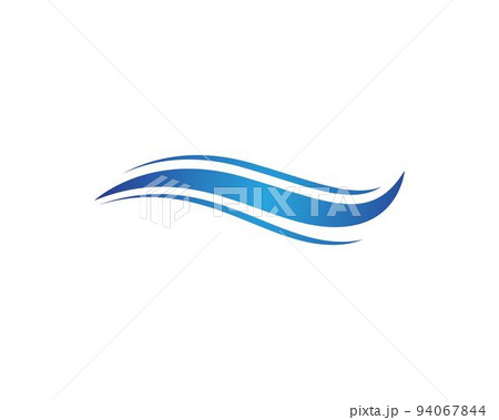 Water wave logo Template 94067844